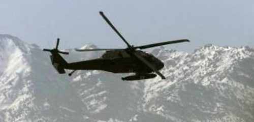 Αμερικανικό ελικόπτερο σε χαμηλή πτήση στη Σαχικότ. Η Επιχείρηση «Ανακόντα» τελείωσε αλλά... συνεχίζεται