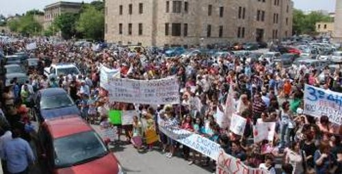 Από τη χτεσινή κινητοποίηση στη Ρόδο