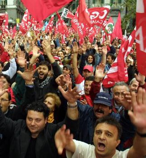 Από τη συγκέντρωση στη Νάπολη