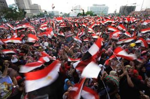 Από εκδηλώσεις στήριξης του στρατάρχη - Προέδρου, στο Κάιρο