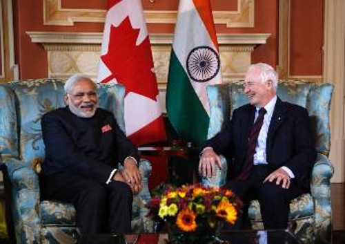 Από τις συναντήσεις του Ινδού πρωθυπουργού στον Καναδά