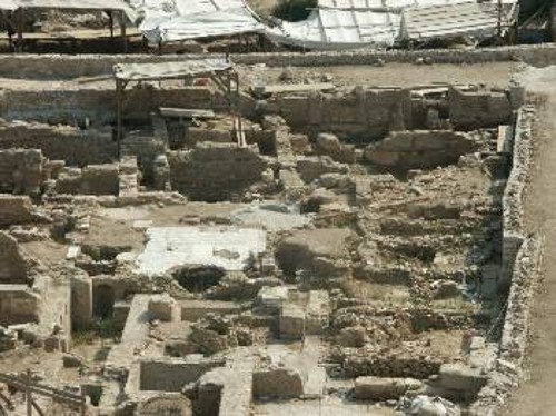 Ελάχιστο τμήμα των υπό καταστροφή αρχαιοτήτων στου Μακρυγιάννη