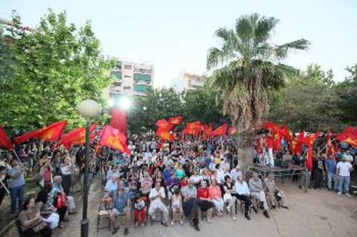 Από τη συγκέντρωση του Σαββάτου