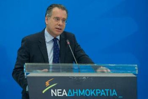 Σε γραμμή διαφήμισης «υπευθυνότητας» της ΝΔ και «ανεπάρκειας» της κυβέρνησης κινήθηκε και χτες ο Γ. Κουμουτσάκος