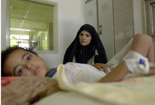 Αλλο ένα παιδί του Ιράκ που πάσχει από λευχαιμία σε νοσοκομείο της Βαγδάτης