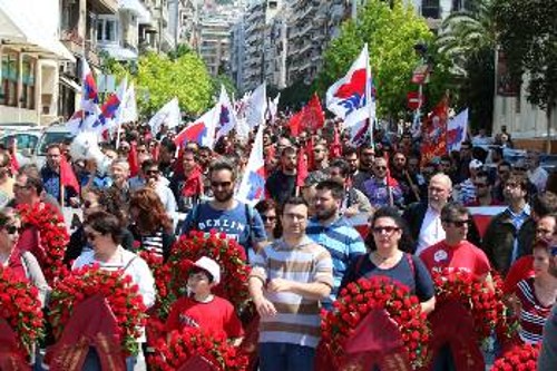 Στιγμιότυπο από την πορεία