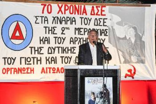 Στο βήμα ο Θ. Παφίλης