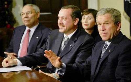 Απο την συνάντηση Μπους με Ερντογάν