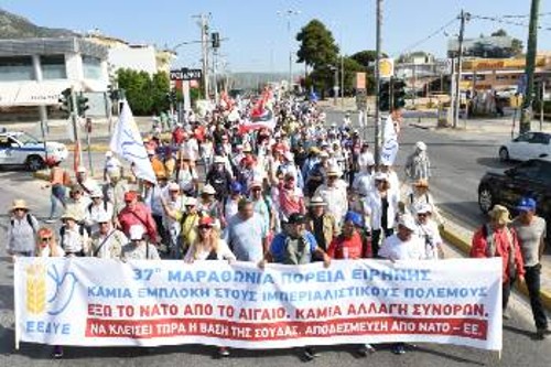 Από την περσινή Μαραθώνια Πορεία Ειρήνης