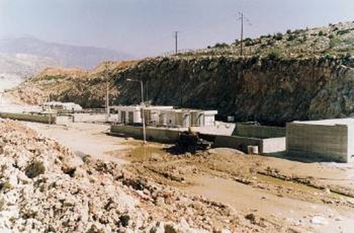 Οι εγκαταστάσεις του εργοστασίου μηχανικής ανακύκλωσης που έπαθαν ζημιές από την κατολίσθηση του βουνού των απορριμμάτων