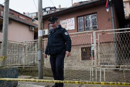 Το σημείο όπου δολοφονήθηκε ο Σέρβος πολιτικός