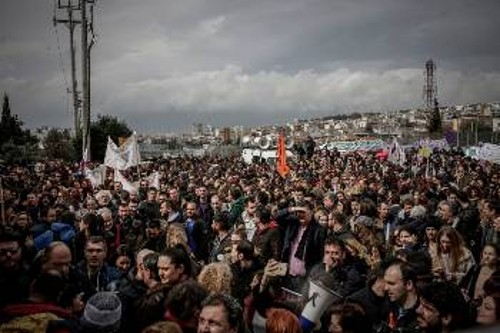 Από την προηγούμενη κινητοποίηση των εκπαιδευτικών στο υπουργείο Παιδείας