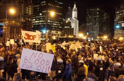 Αντιπολεμική διαδήλωση στο Σικάγο