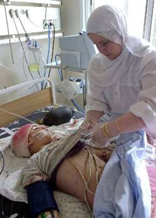 9χρονος τραυματισμένος από σφαίρες του ισραηλινού στρατού