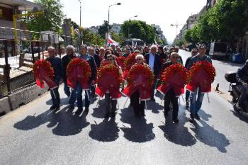 Από την πορεία προς τη συμβολή των οδών Εγνατία και Βενιζέλου