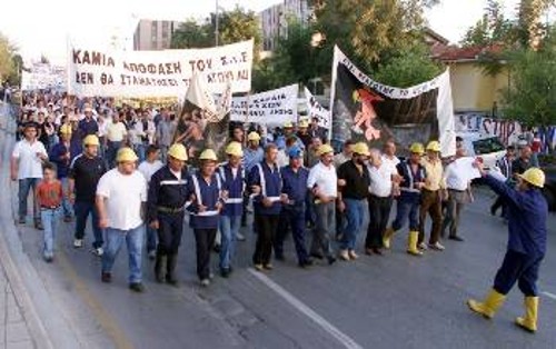 Από την πορεία των μεταλλωρύχων στα εγκαίνια της φετινής ΔΕΘ