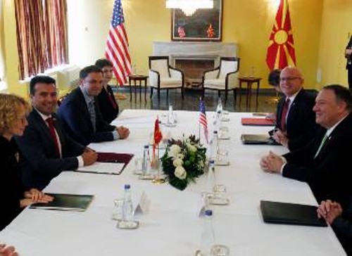 Επαίνους για την εφαρμογή της Συμφωνίας των Πρεσπών μοίρασε στην Οχρίδα ο Αμερικανός υπουργός Εξωτερικών...