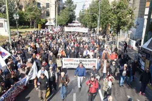 Από το προηγούμενο συλλαλητήριο στην Αθήνα, τον περασμένο Γενάρη