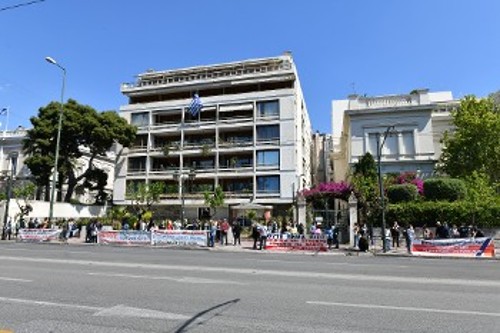 Από την κινητοποίηση στο υπουργείο Εσωτερικών