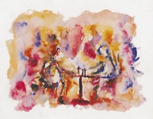 Καλλιτεχνική δημιουργία του ζωγράφου Νικόλα Σφήκα με θέμα «Οι σκακιστές» στο βιβλίο του Ηλία Κουρκουνάκη