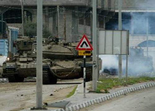 Τα όργανα της ισραηλινής κατοχής σε δράση