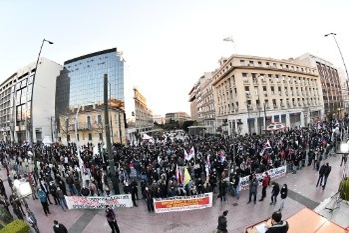 Συγκέντρωση στην Αθήνα για τον έναν χρόνο από το ξέσπασμα της πανδημίας