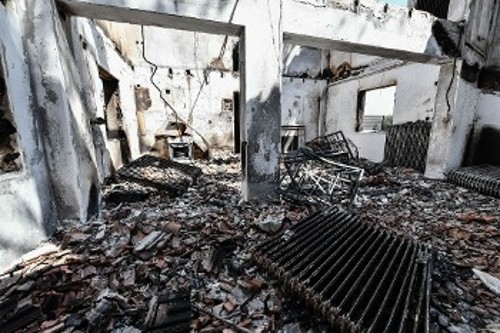Κρυονέρι: Κατεστραμμένη κατοικία
