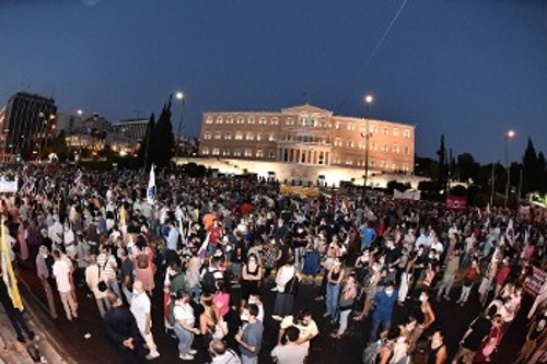 Από το συλλαλητήριο των σωματείων και συνδικάτων την περασμένη Τετάρτη στην Αθήνα