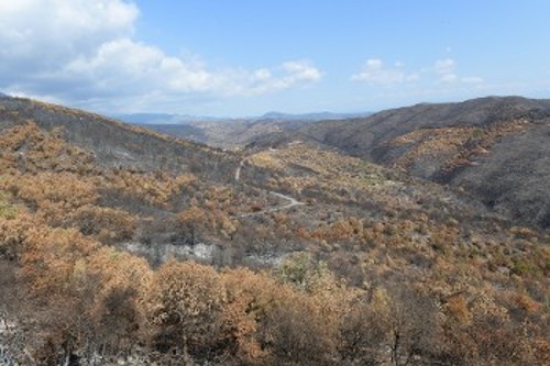 Εικόνα της διαδρομής από Κονάκια προς Καρβελά και Μαυροβούνι