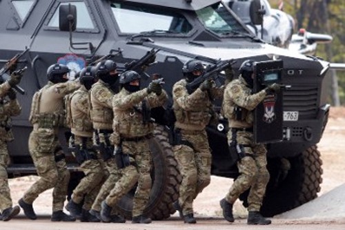 Από τις πρόσφατες «αντιτρομοκρατικές» ασκήσεις της σερβοβοσνιακής αστυνομίας