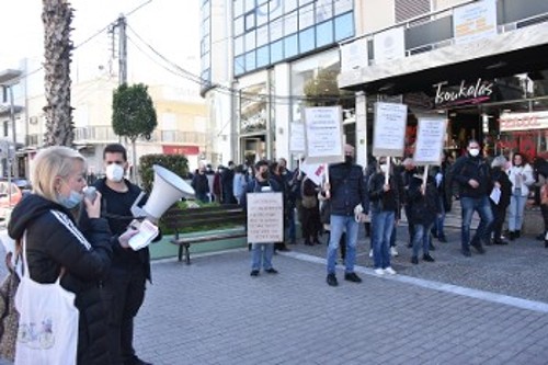 Πικετοφορία στο Περιστέρι για την προετοιμασία του συλλαλητηρίου