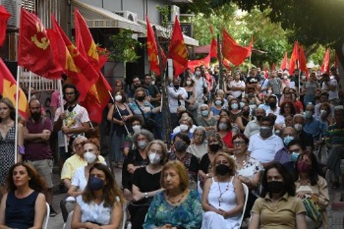 Από την εκδήλωση προς τιμήν της Ηλέκτρας Αποστόλου