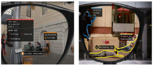Αποκαλυπτική απεικόνιση από πρότζεκτ της ΕΕ για τη χρήση «γυαλιών επαυξημένης πραγματικότητας» από τις αστυνομικές αρχές, ώστε να «σκανάρουν» όποιον έχουν απέναντί τους