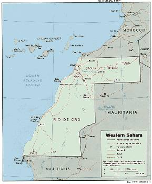 Το μεγαλύτερο μέρος των εδαφών που αναγνωρίζεται διεθνώς ως Δ. Σαχάρα παραμένει υπό μαροκινή κατοχή